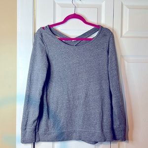 Old Navy Women’s Active Wear Cross Back Long Sleeve Sweater/Shirt Size M